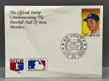 1989 USPS Carl Yastrzemski Hall of Fame Induction First Day Cover