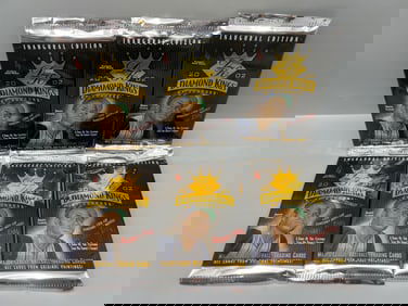 Lot of (6) 2002 Donruss Diamond Kings Baseball Unopened Packs