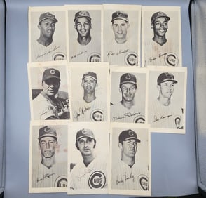 (11) 1960s Picture Photo Packs Chicago Cubs Players Including Four HOFers