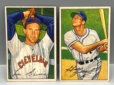 1952 Bowman Lou Brissie #79 & Gus Zernial #82