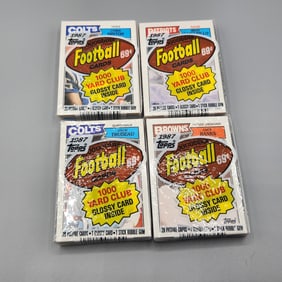 (4) 1987 Topps Football Cello Packs