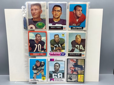 Lot of (27) 1960s & 70s Football Cards W/ Many Stars - Varying Conditions