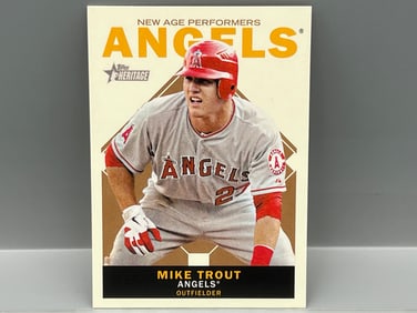 2013 Topps Heritage Mike Trout New Age Performers #MT