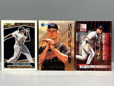 Lot of (3) Baseball Star Player Insert/Parallel/Numbered Cards