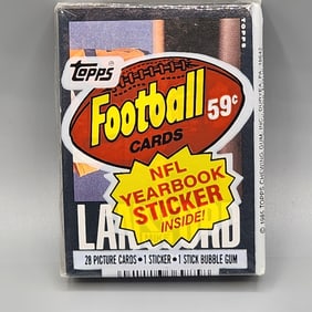 1985 Topps Football Cello Pack