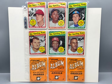 Lot of (9) 1969 Topps Baseball Cards - Varying Conditions