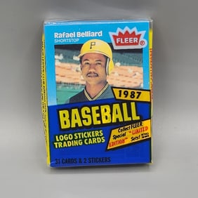 1987 Fleer Baseball Cello Pack - Schmidt On Back