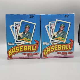 (2) 1989 Topps Baseball Unopened Wax Boxes