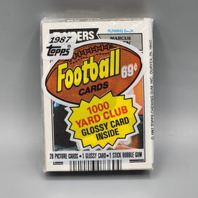1987 Topps Football Cello Pack - Marcus Allen On Top HOF