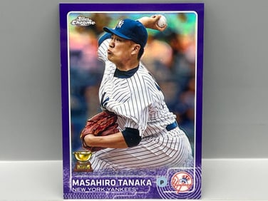 2015 Topps Chrome Masahiro Tanaka Purple Refractor #/250
