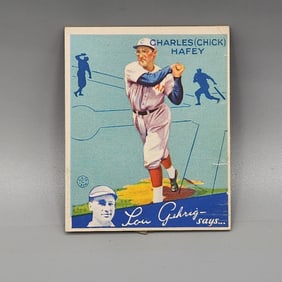 1934 Goudey Chick Hafey #34 HOF