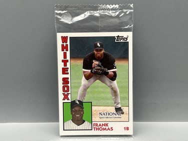 2019 Topps National VIP Sealed 5 Card Set - Frank Thomas, Ryne Sandberg, Ernie Banks, Kris Bryant,