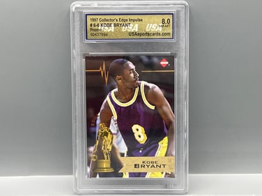 1997 Collector's Edge Impulse Kobe Bryant 2nd Year Promo #6-6 - Slabbed By USA Grading