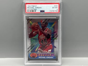 1994 Finest Michael Jordan #331 PSA EX-MT 6 - With Coating