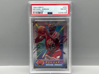 1994 Finest Michael Jordan #331 PSA NM-MT 8 - With Coating