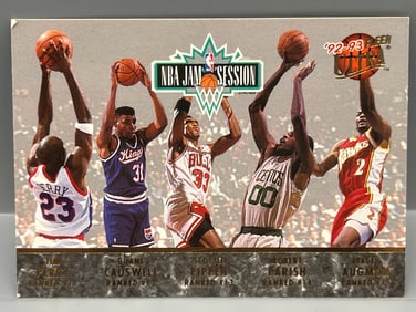 1992-93 Fleer Ultra NBA Jam Session Dual Sided Insert - Michael Jordan