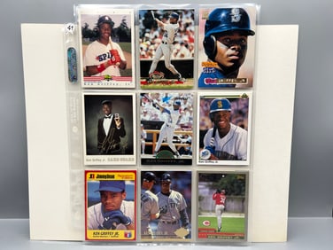 Lot of (18) Ken Griffey Jr. Baseball Cards - 1989 BCM Rookie
