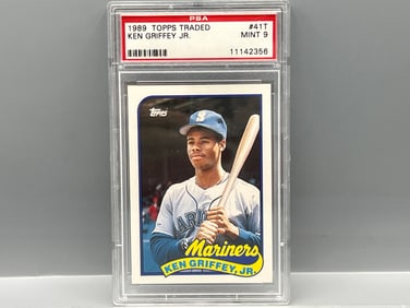 1989 Topps Traded Ken Griffey Jr. RC #41T PSA Mint 9