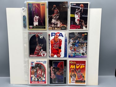 Lot of (18) Michael Jordan Basketball Cards