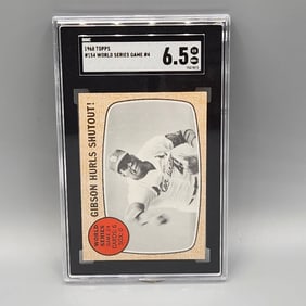 1968 Topps Bob Gibson #154 SGC 6.5 HOF