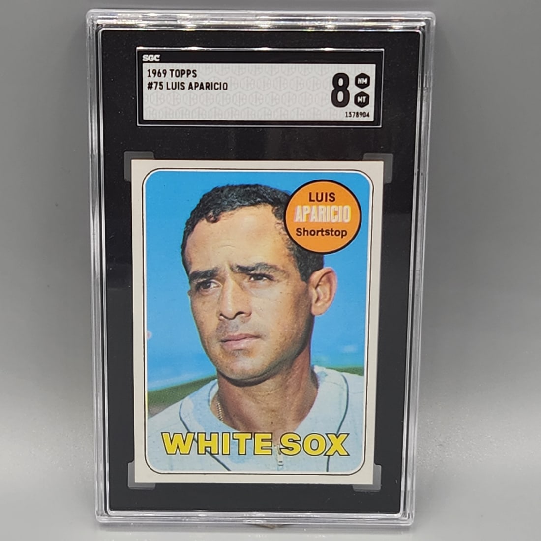 1969 Topps Luis Aparicio #75 SGC 8 HOF - Nice (1 of 2)