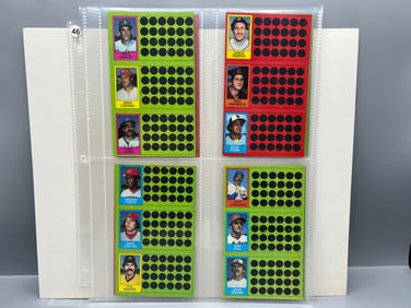 Lot of (10) 1981 Topps Scratch Offs Panels Baseball Cards