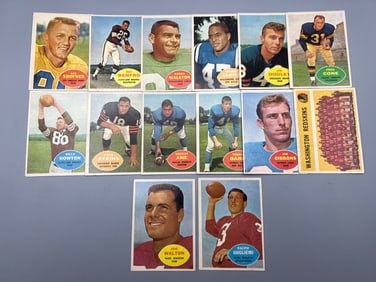 Lot of (14) 1960 Topps Football Cards - Varying Conditions