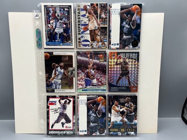 Lot of (18) Shaquille O'Neal Basketball Cards - Topps RC, Inserts