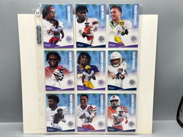 Lot of (9) 2025 Sage All Rookie Team RC Cards W/ Cam Ward