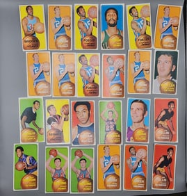 (24) 1970-71 Topps Basketball Cards Tall Boys - Varying Conditions