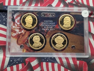 2008-S US Mint Presidential Dollar Proof Set, No Box