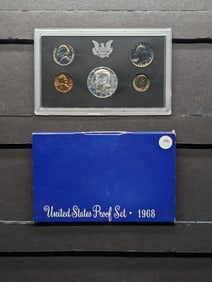 1968-S U.S. Mint Proof Set In OGP, Includes 40% Silver Kennedy Half Dollar