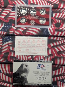 2005-S U.S. 50 State Quarters SILVER Proof Set