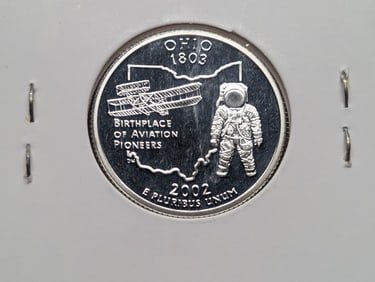 2002-S 90% Silver Proof State Quarter, Ohio (OH)