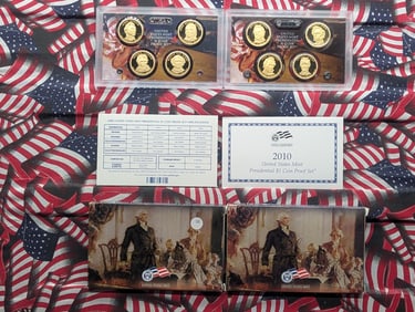 2 - U.S. Mint Presidential $1 Coin Proof Set, 2008-S, 2010-S