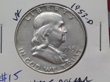 1953-D Silver Franklin Half Dollar - Better Date! - Great Details!