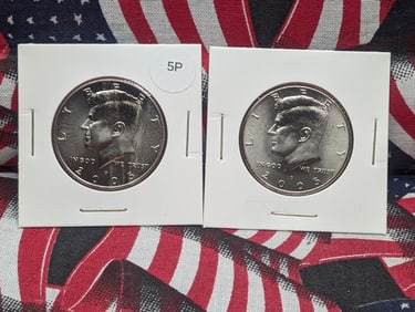 2005-P & D Kennedy Half Dollars, Very Nice