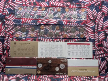 1984-P/D, 1985-P/D & 1986-P/D U.S. Unc. Mint Sets w/original Packaging! - (30 Coins)