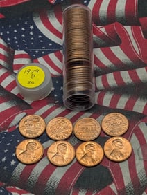 Tube of 1979-D Lincoln Memorial Cents BU