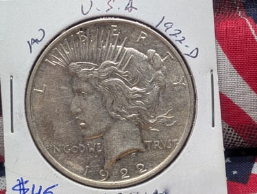 1922-D Silver Peace Dollar