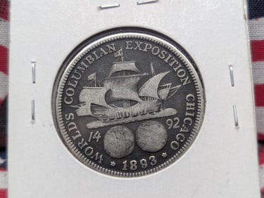 1893-P Columbian Exposition Commemorative Half Dollar Circulated