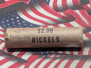 Roll of 1966-P Jefferson Nickels