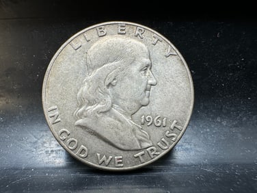 1961-D Franklin Silver Half Dollar