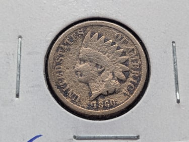 1860 CN Indian Head Cent - Pre Civil War!