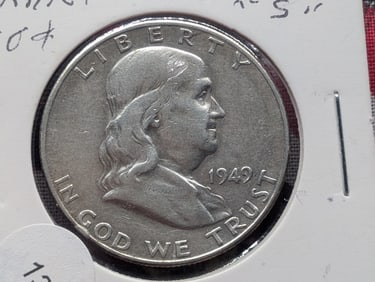 1949-S Franklin Half Dollar XF