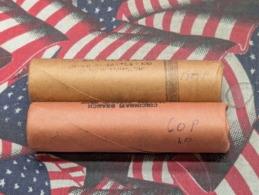 1959 & 1960 Brilliant Uncirculated Unopened Bank Lincoln Head Cent Rolls. 2 Rolls.