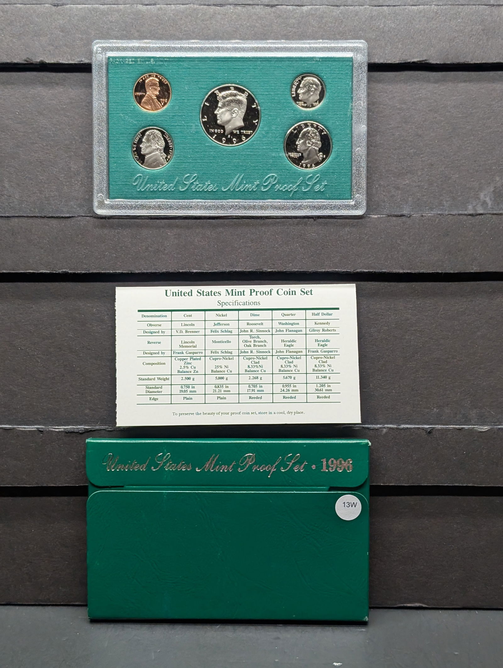 1996-S U.S. Mint Proof Set In OGP w/COA (1 of 4)