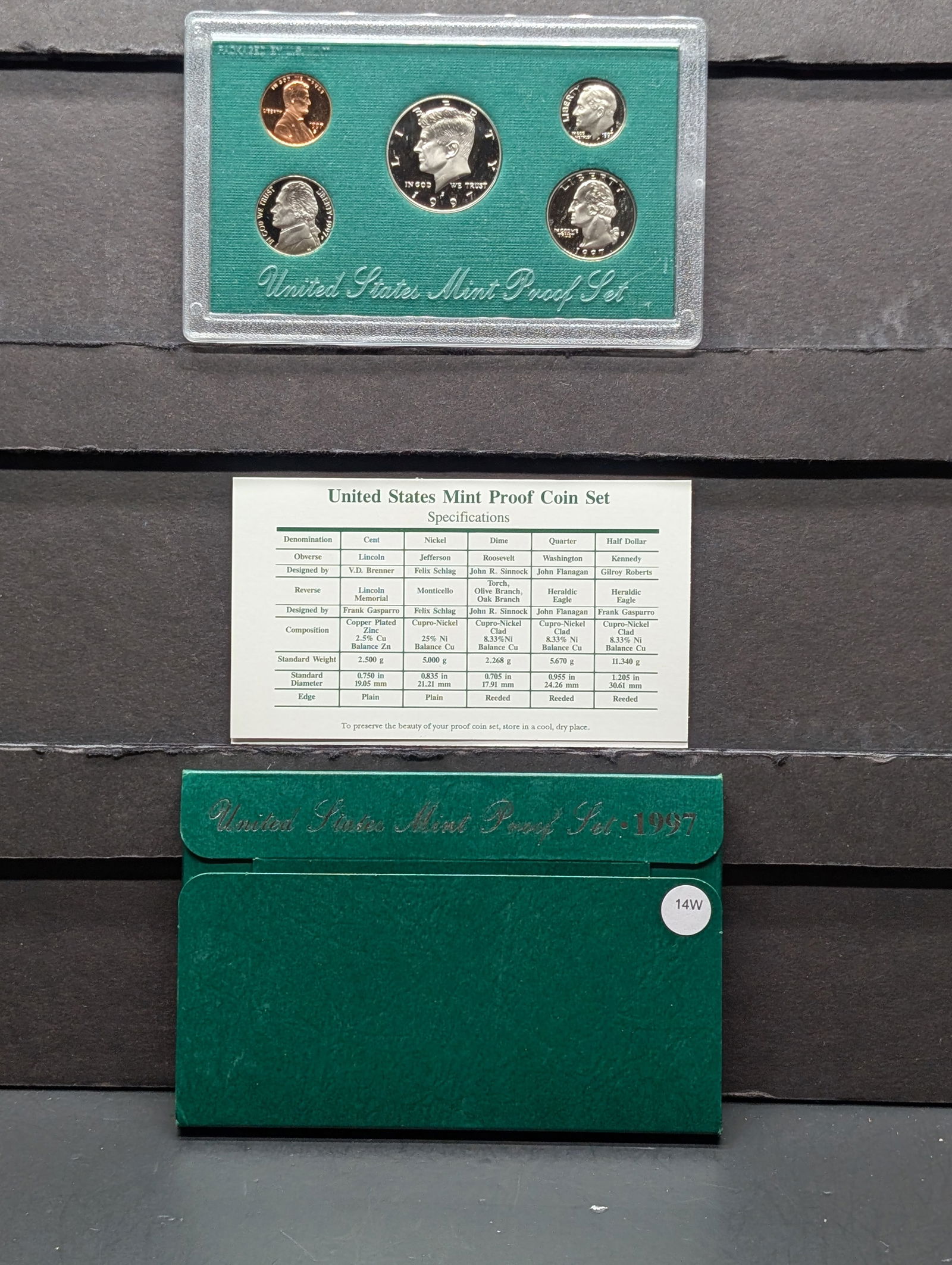 1997-S U.S. Mint Proof Set In OGP w/COA (1 of 4)