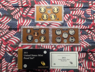 2011-S U.S. Mint Proof Set, 14 Coins In OGP w/COA