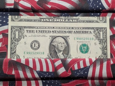 Modified 1981-A $1 Federal Reserve  "NOT" an actual printing/cutting error. "Cut with Scissors" from